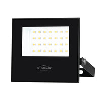 BLUMENAU REFLETOR ALUM QUAD IP66 30W BIVOLT 6500K PRETO