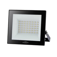 BLUMENAU REFLETOR ALUM QUAD IP66 50W BIVOLT 6500K PRETO
