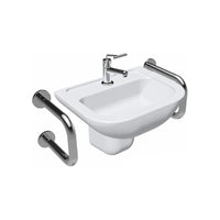 Barra de apoio lateral tipo u access em aço inox