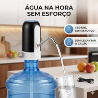 Bomba elétrica recarregável para galão de água 5-20l