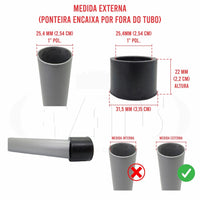 Borracha pezinho para cadeira tamanho 1