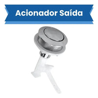 Botão acionador superior single flush