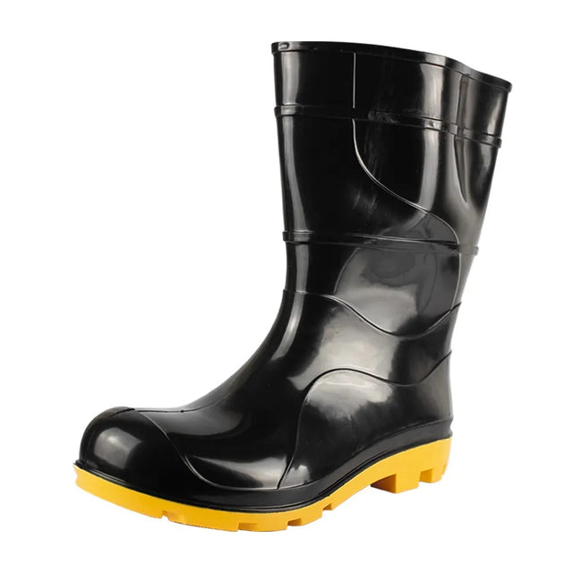 Bota de pvc cano médio preta tamanho 44
