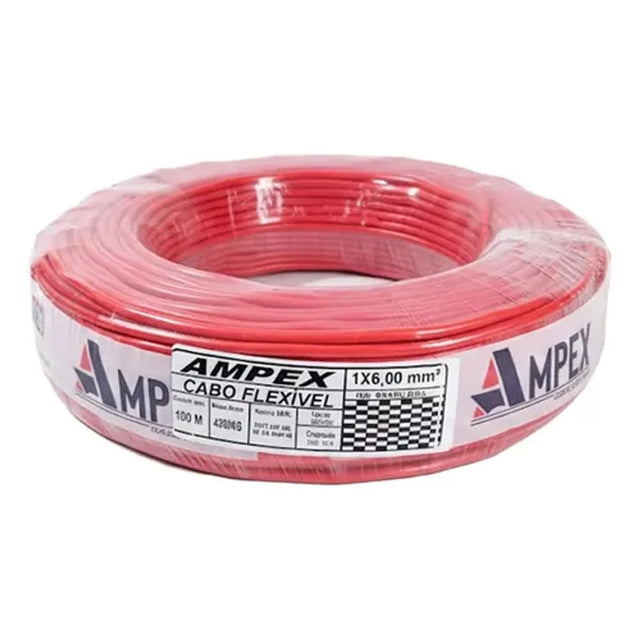 CABO FLEXIVEL ROLO 100MTS 60MM VERMELHO