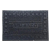 CAPACHO BORRACHA DOTS 60X40CM BEMVINDO QUADRADOS