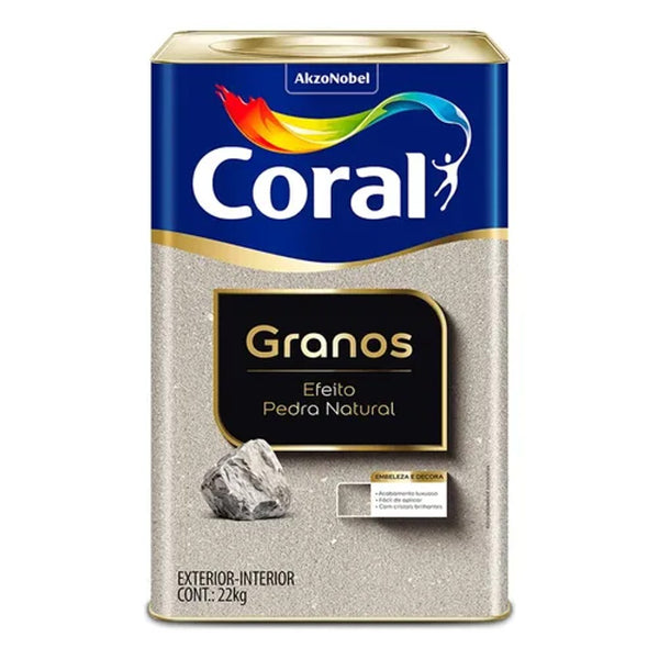 CORAL GRANOS EFEITO PEDRA NAT MEDIA 22KG