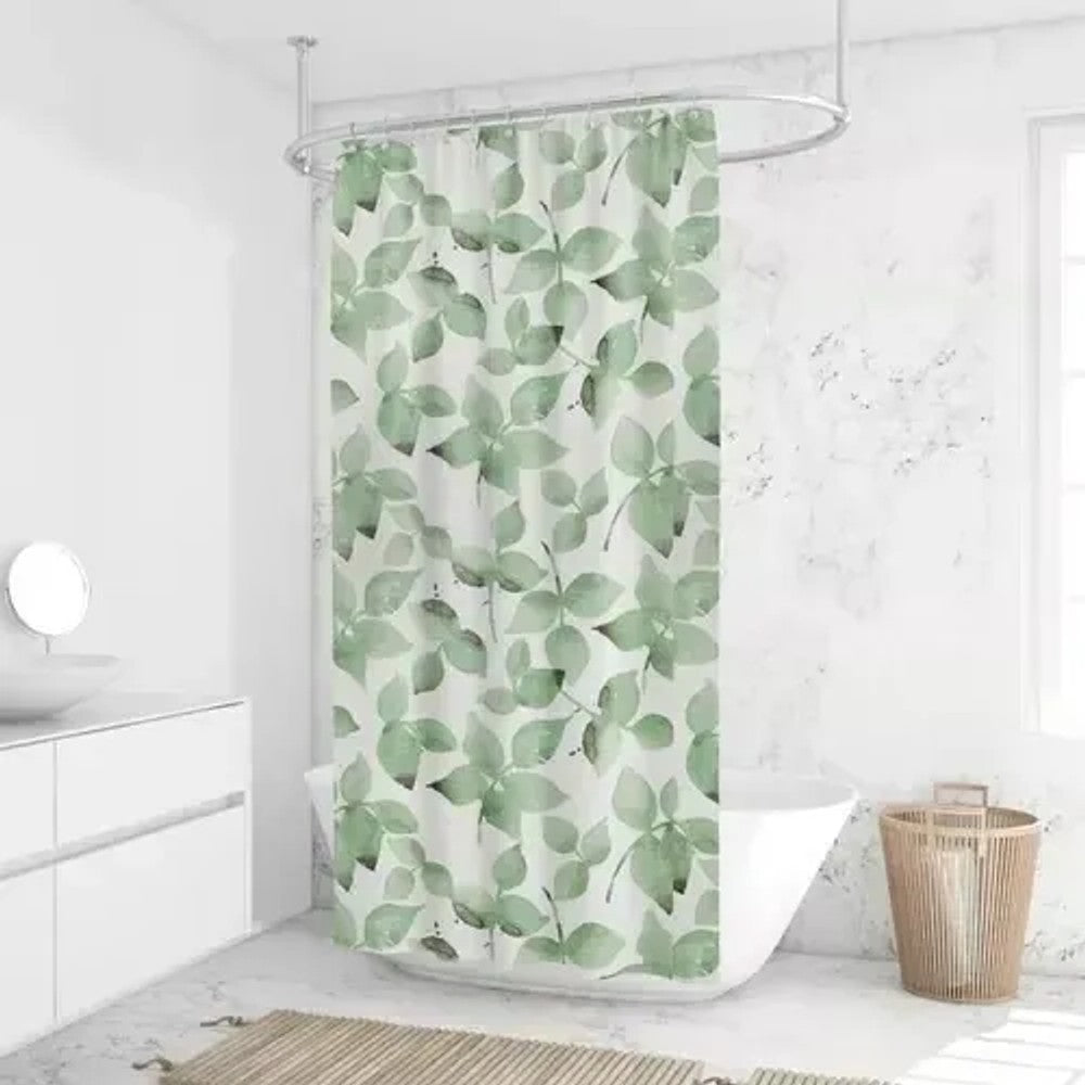 CORTINA BOX POLIESTER 198X180M FOLHAGEM VERDE
