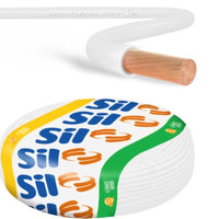 Cabo elétrico flexível 6mm 100m branco