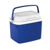 Caixa térmica 12 litros azul e branco