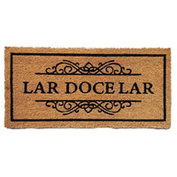 Capacho Fibra de Coco Slim Lar Doce Lar 60x40cm