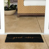 Capacho fibra de coco slim good vibes 70x33cm
