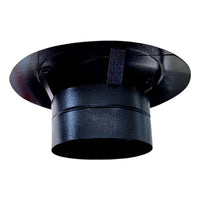 Chapeu chines preto 200mm para lareira de centro