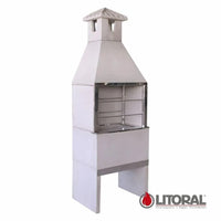 Churrasqueira de concreto lisa 85cm