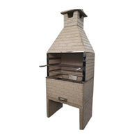 Churrasqueira de concreto tijolinho cerâmica 85cm