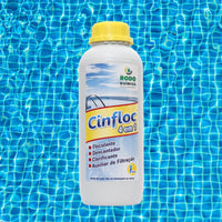 Cinfloc 4 em 1 floculante e clarificante para piscina 1l