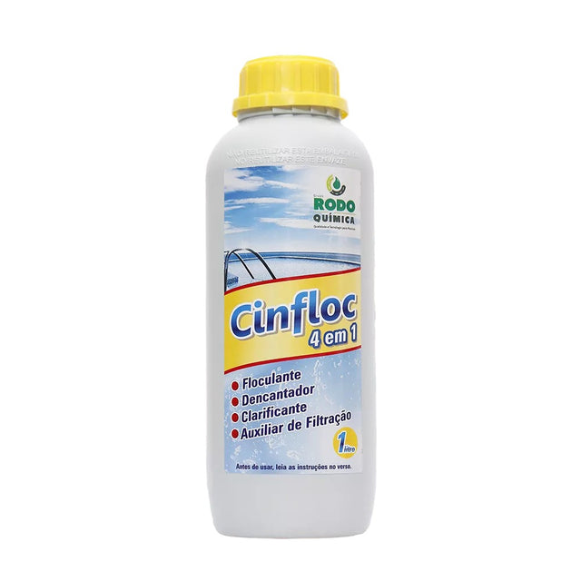Cinfloc 4 em 1 floculante e clarificante para piscina 1l