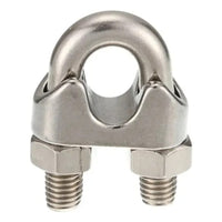 Clips para cabo de aço em aço inoxidável 316