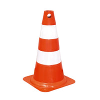 Cone de sinalização 50cm laranja e branco