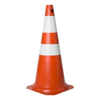 Cone de sinalização 75cm laranja e branco