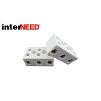 Conector de porcelana 3 polos 50a 16mm grande