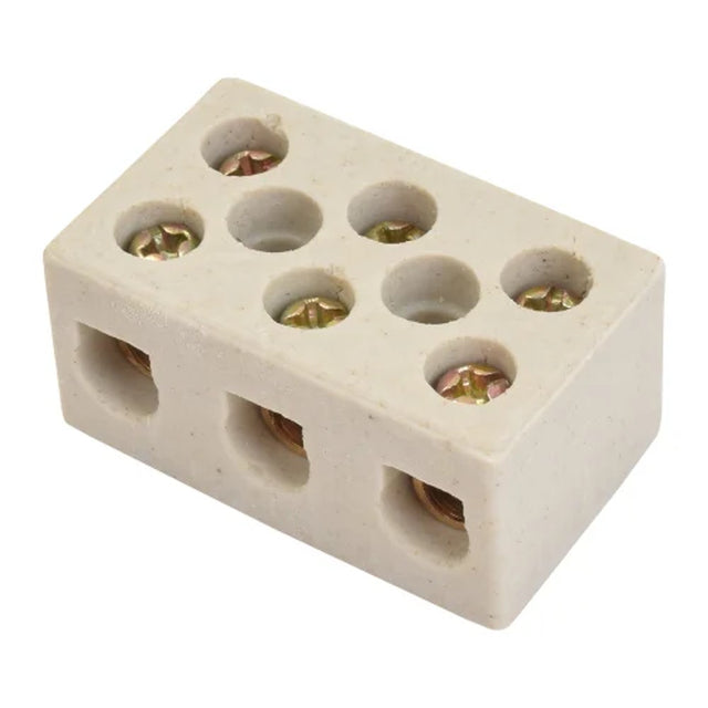 Conector de porcelana 3 polos 50a 16mm grande