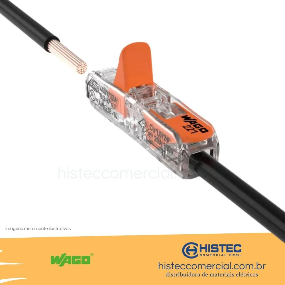 Conector emenda 11 polos 154mm