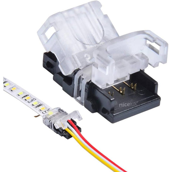 Conector para fita led 60/120 leds 3 peças