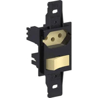 Conjunto 1 interruptor paralelo e 1 tomada 2p 10a preto