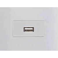 Conjunto 1 tomada usb 15a bivolt aria branco