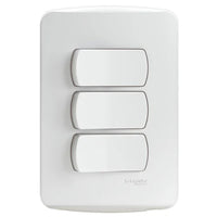 Conjunto 3 interruptores paralelos 10a 250v