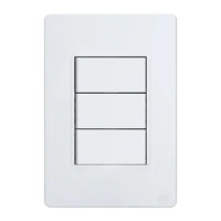 Conjunto 3 interruptores paralelos 10a 250v