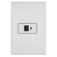 Conjunto 4x2 com 1 tomada RJ45 cat. 6 branco