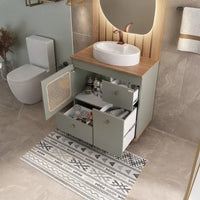 Conjunto gabinete Julia 80 com espelho orgânico