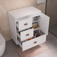 Conjunto gabinete banheiro Catarina 70 com cuba Lorena