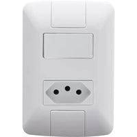 Conjunto interruptor paralelo e tomada 10a aria