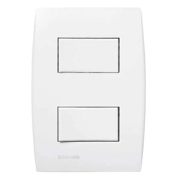 Conjunto interruptor simples 4x2 10a 250v branco ilus