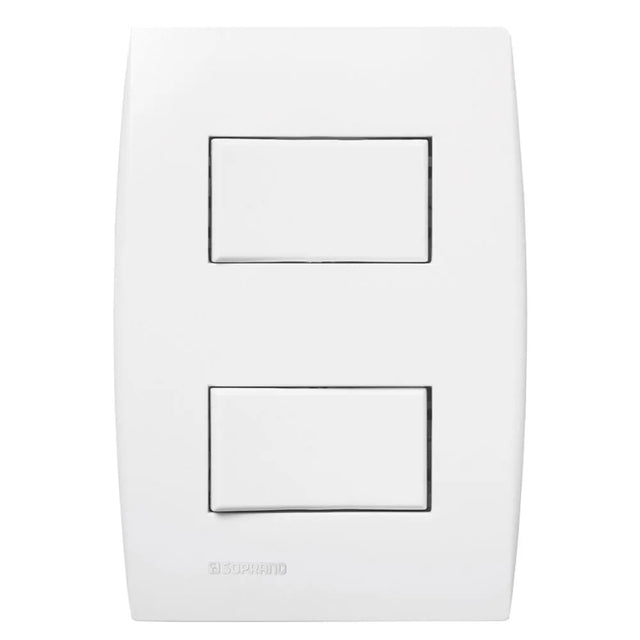Conjunto interruptor simples 4x2 10a 250v branco ilus