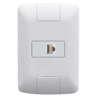 Conjunto tomada RJ45 cat 6 4x2 branco