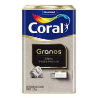 Coral Granos Efeito Pedra Nat Fina 22kg