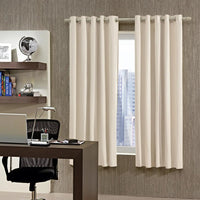 Cortina corta luz 260cm x 170cm com ilhós areia