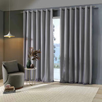 Cortina duplex lisa 3,00m x 1,70m com ilhós