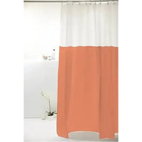 Cortina para box em pvc com visor 198x180cm salmão