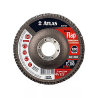 Disco Flap Atlas 115mm gr120 at25120 Zirconia