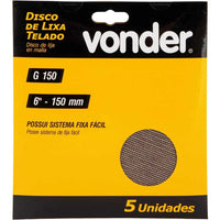 Disco abrasivo telado 150mm grão 150