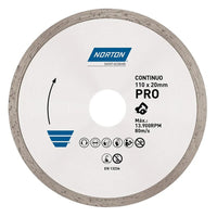 Disco de Corte para Porcelanato Pro 110mm x 20mm - Caixa com 10 Unidades