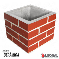 Duto para churrasqueira 30x30x25 tijolinho tabaco