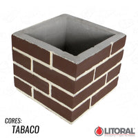 Duto para churrasqueira 30x30x25 tijolinho tabaco