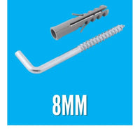 Escapula 8 C Bucha Nylon Caba 8mm 5 Pc