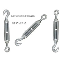 Esticador de cabo de aço gancho-olhal 5/16 pol m08