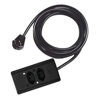 Extensão elétrica 2 tomadas 20a 3x2,5mm² 2 metros preto